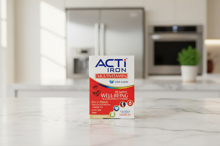 بهترین زمان مصرف قرص اکتی آیرون با بسته‌ بندی محصول